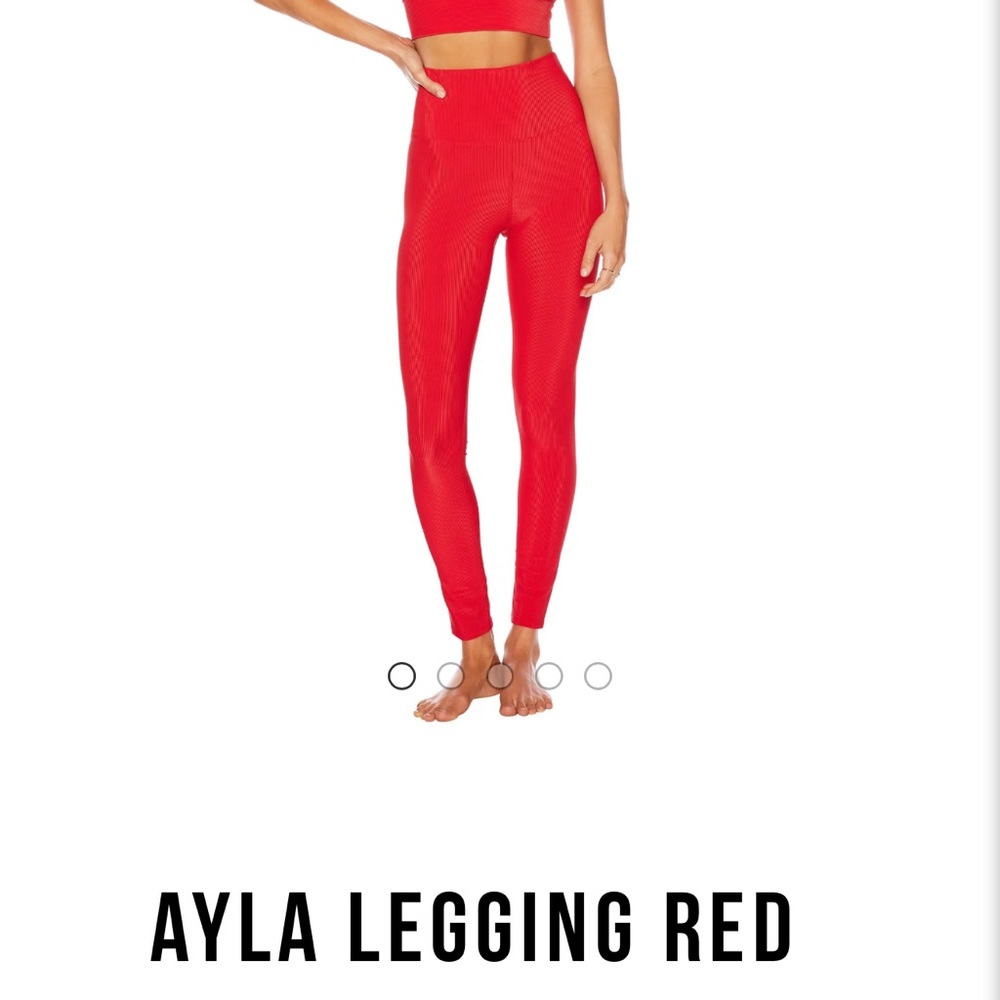 Beach Riot Red Ayla Leggings